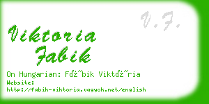 viktoria fabik business card